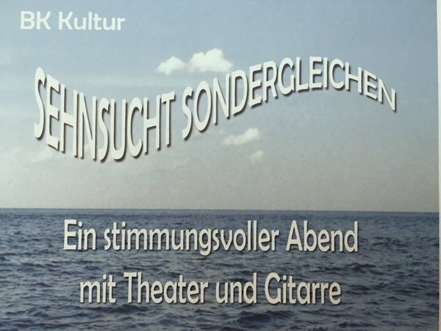 Sehnsucht Sondergleichen 04. November 2017 um 20:00 Uhr